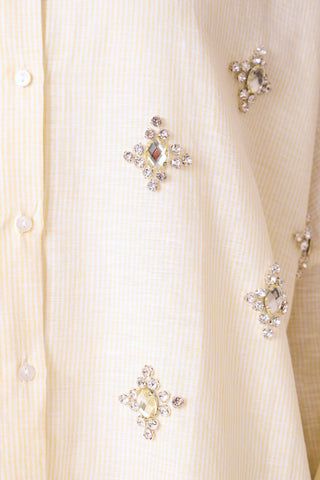 Joden Embellished Shirt - Lemon