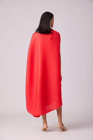 Lanna Drape Dress - Red