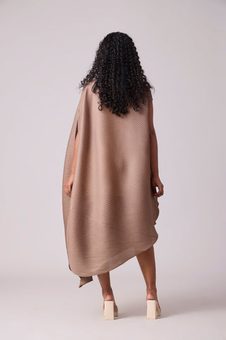 Lanna Drape Dress - Taupe