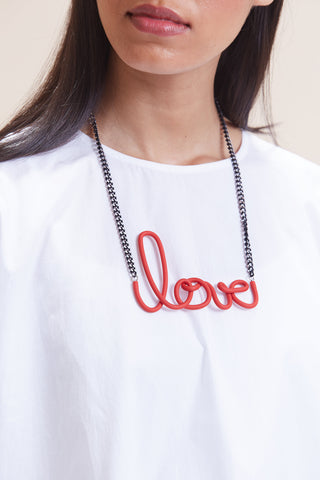 Love Necklace Short - Red