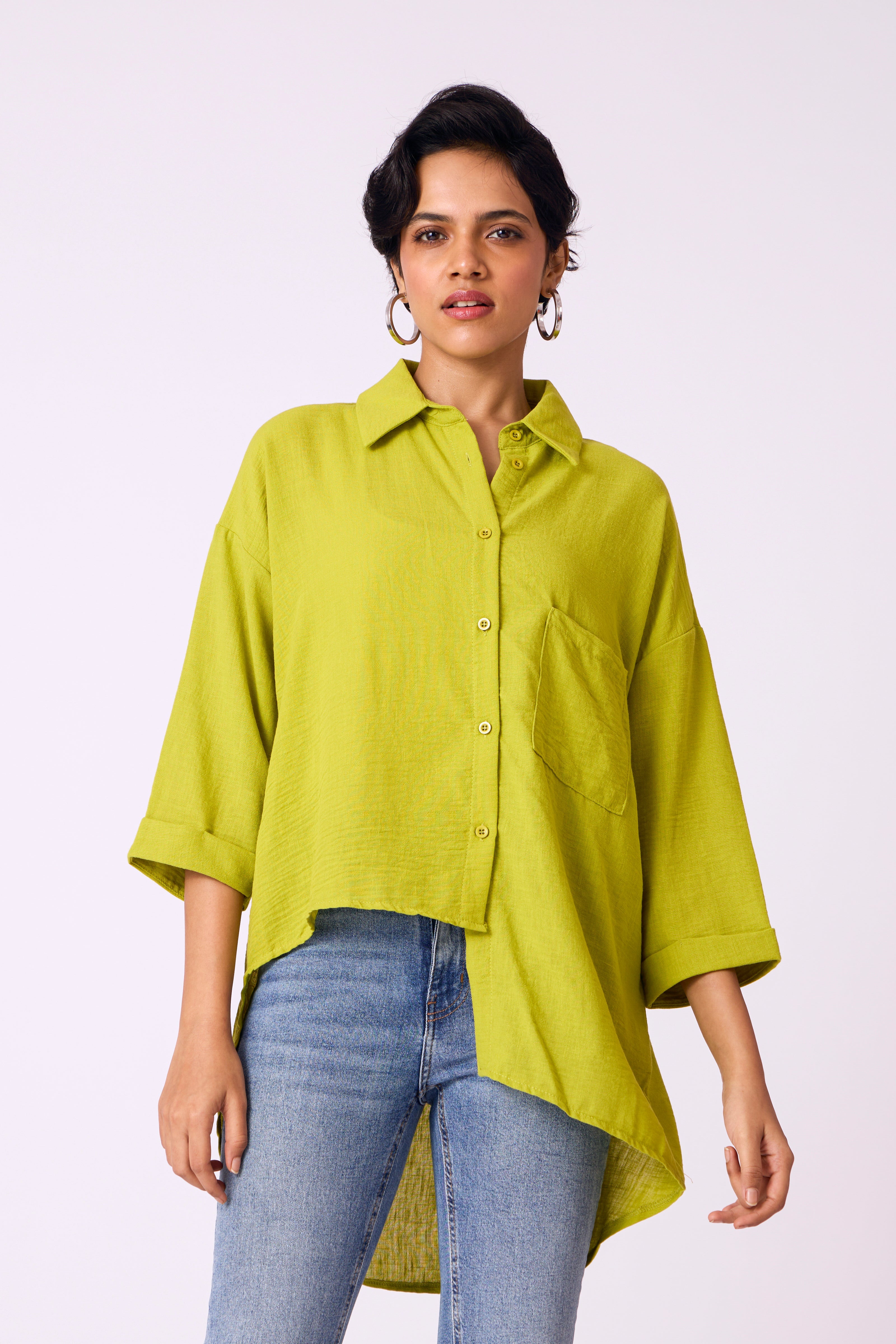 Lyra Shirt - Lime Green