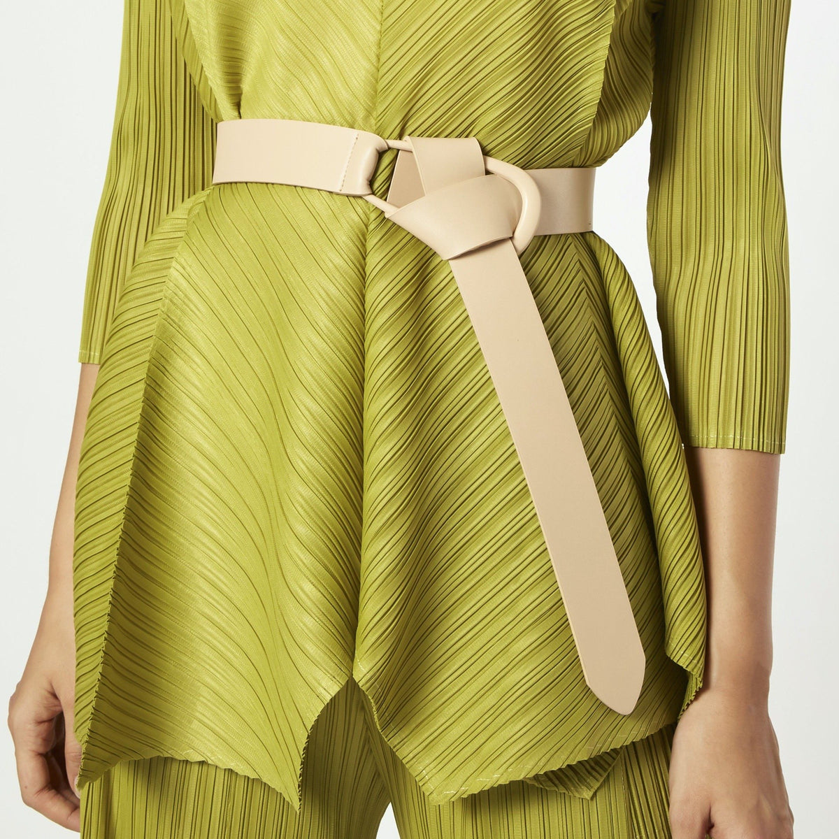 Self Buckle Knot Belt - Mocha Latte