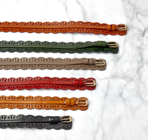 Laser Cut Belt - Black