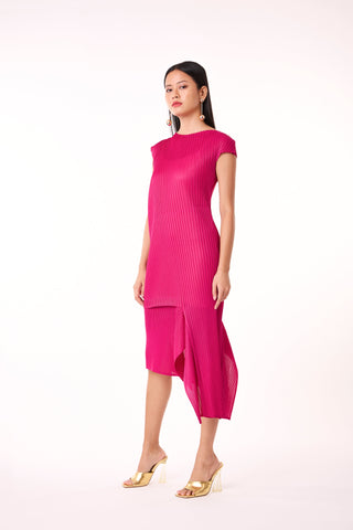 Noella Dress - Rose Red