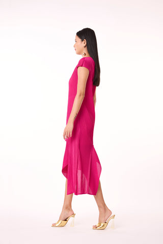 Noella Dress - Rose Red