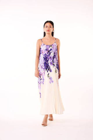 Olivia Floral Slip Dress - Cream