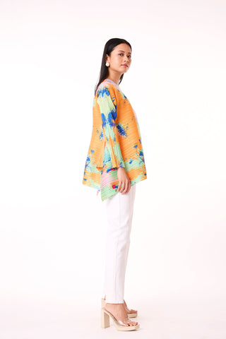 Erin Waterfall Top - Orange