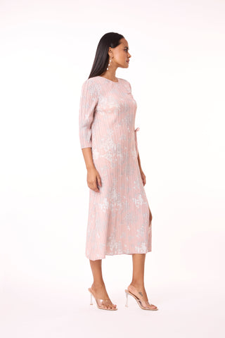Anne Print Dress - Blush Pink