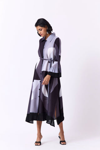 Betsy Shirt Dress - Monochrome