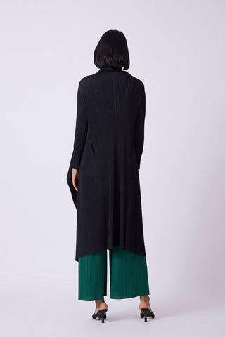 Pleated Overlay - Black