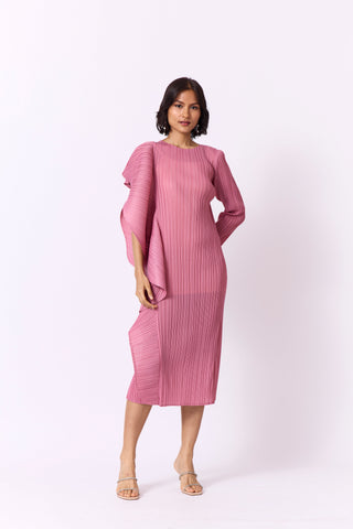 Serena Ruffle Dress - Pink