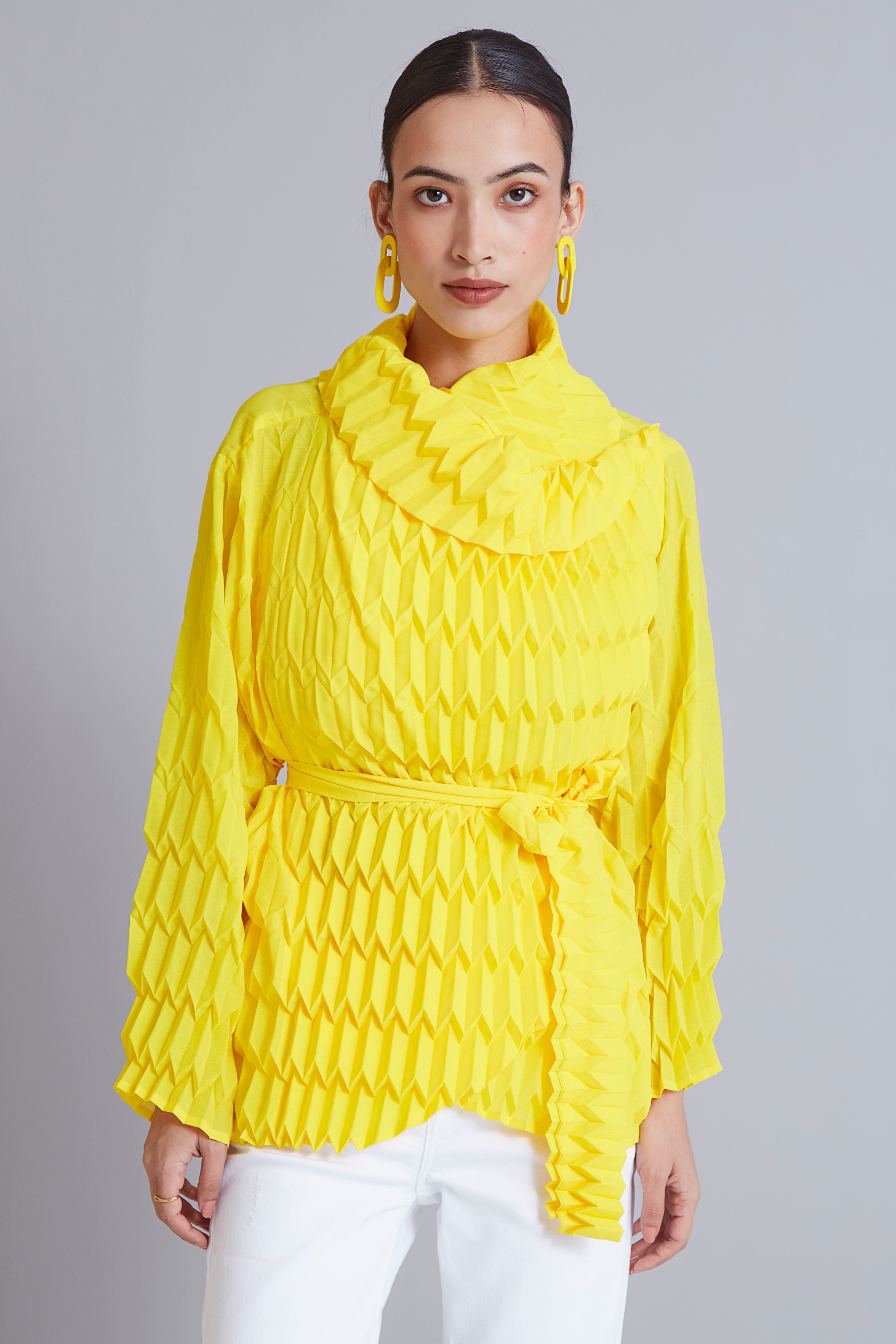 Ophelia Short Jacket - Canary Yellow