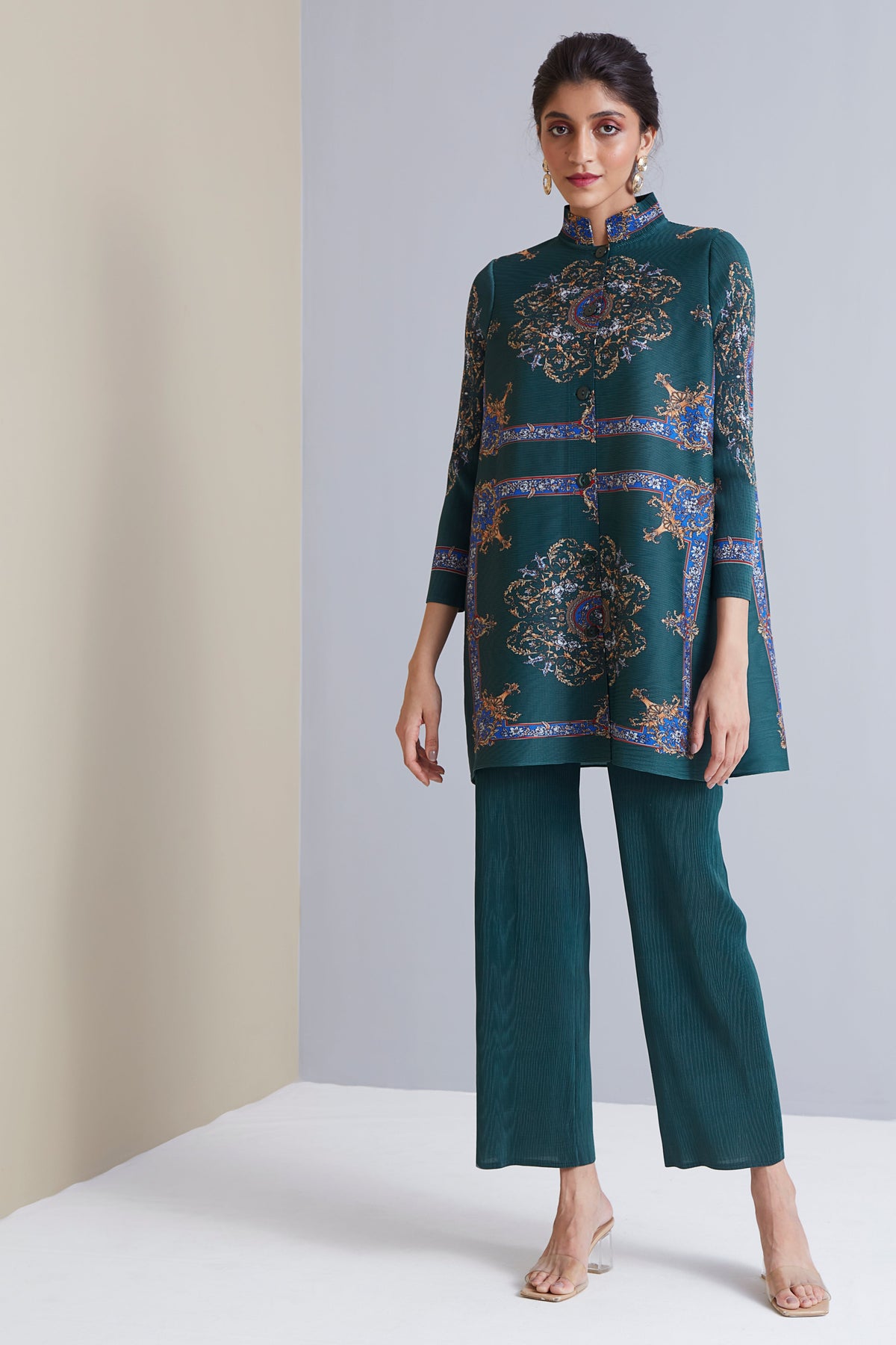 Nora Print Set - Forest Green
