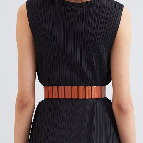 Knot Link Buckle Belt - Tan