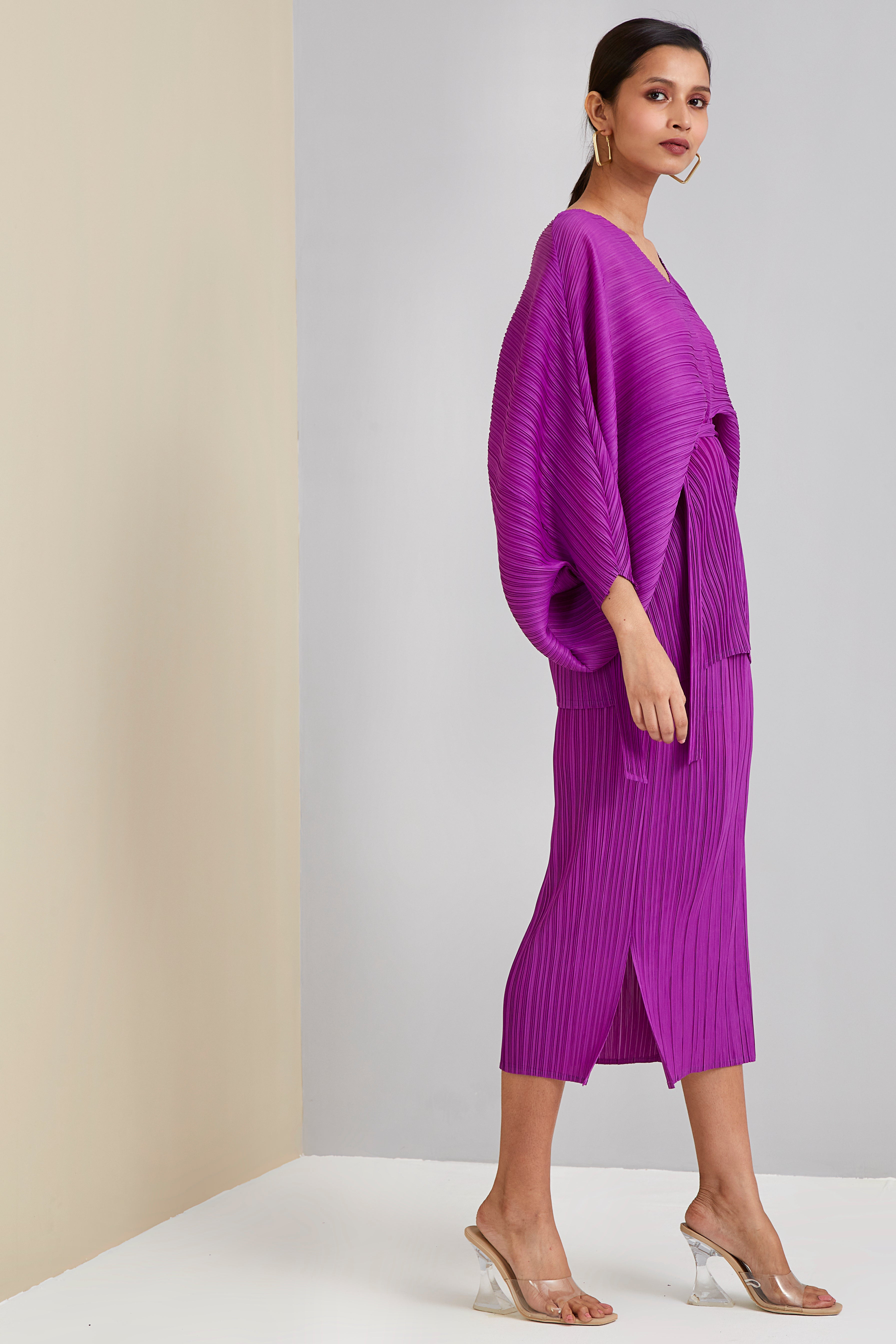 Aika Skirt Set - Bright Purple