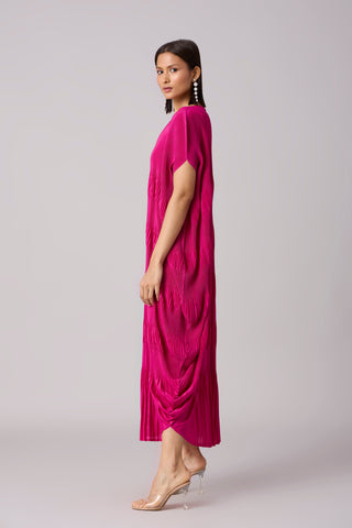 Carly Maxi Dress - Rose Red
