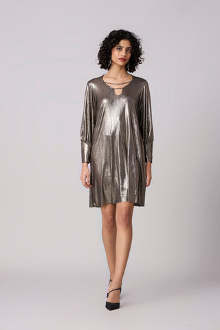 Amandine Dress - Dark Silver