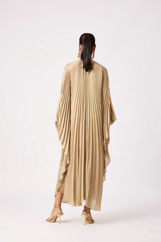 Sarah Metallic Kaftan - Pale Gold