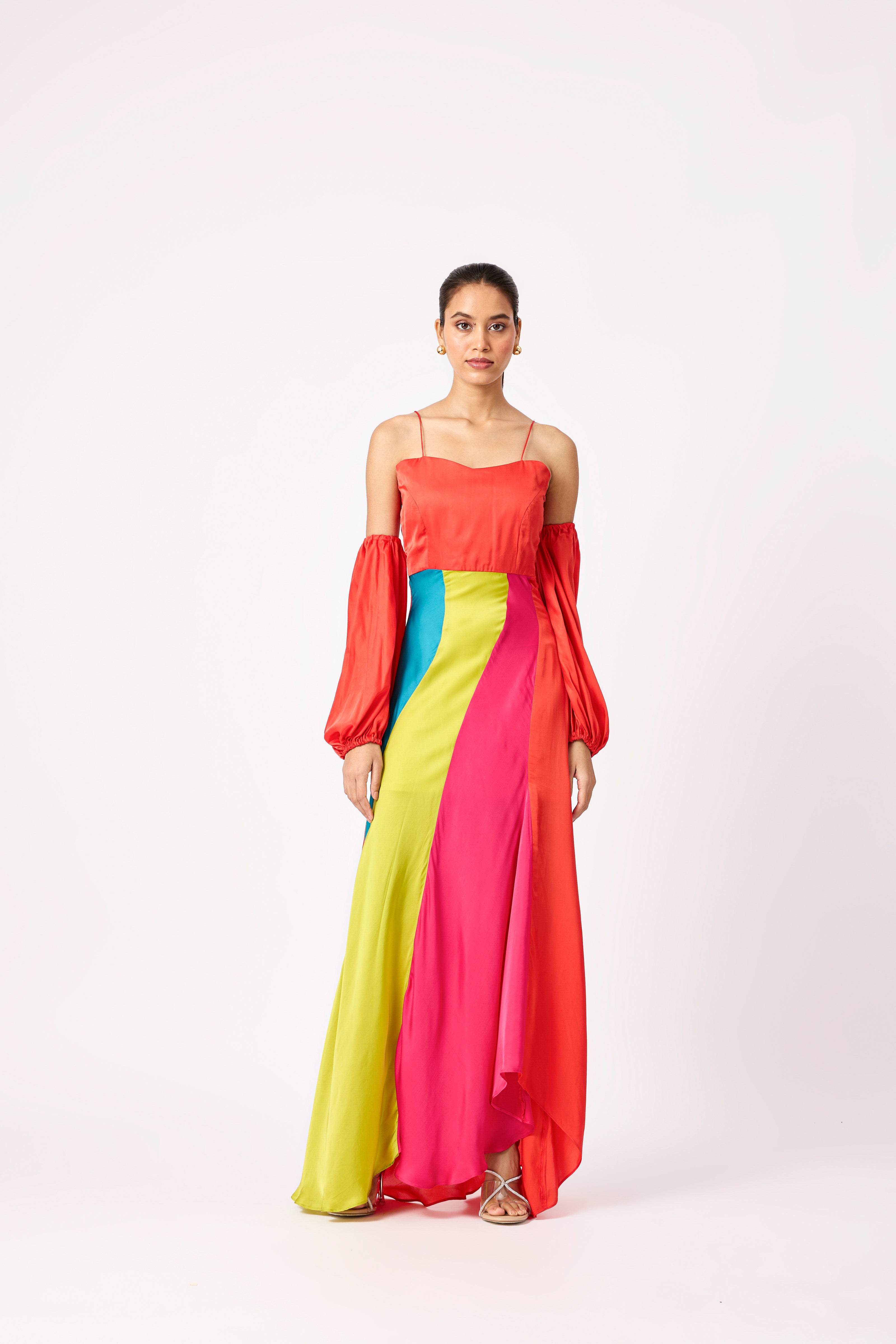 Tessa Dress - Scarlet, Lime, Vivid Pink & Turquoise