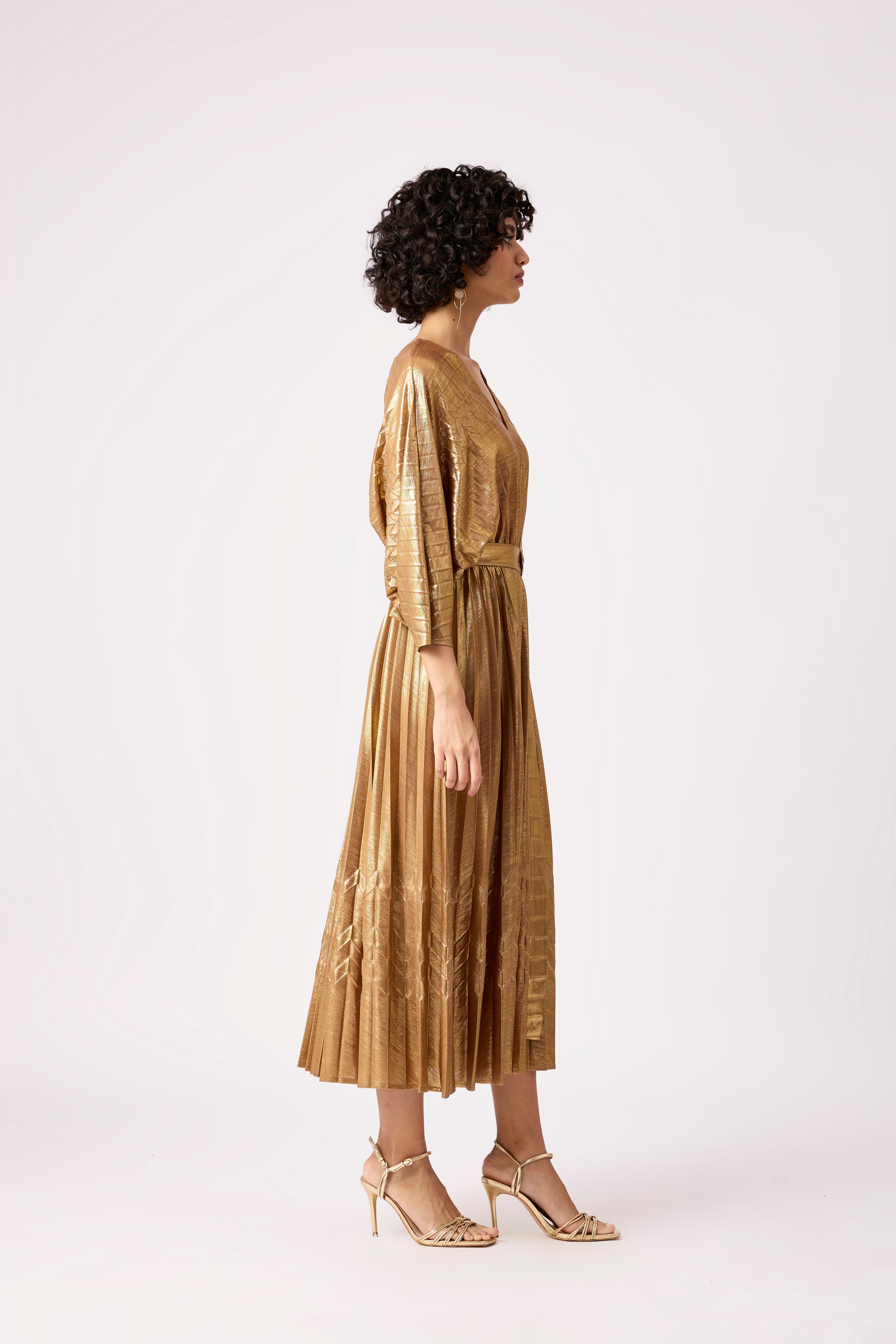 Adeline Maxi Dress - Gold