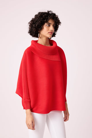 Sloane Batwing Top - Red