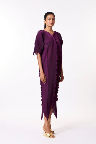 Carmine Dress - Wine Purple
