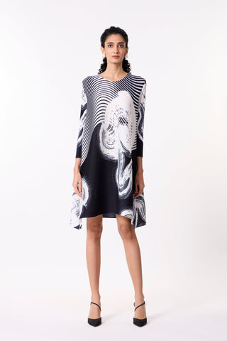 Brooklyn Tunic Dress - Black & White