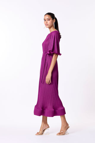 Celestine Dress - Magenta Purple