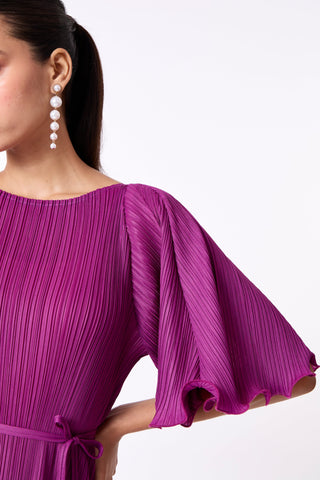 Celestine Dress - Magenta Purple