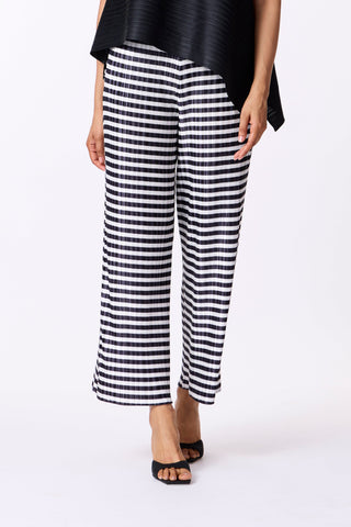 Meryl Straight Pants - Black & White