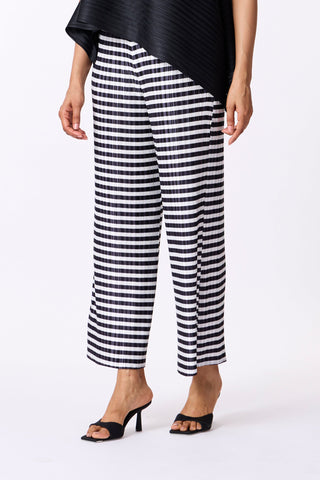 Meryl Straight Pants - Black & White