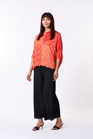 Austin Satin Top - Orange