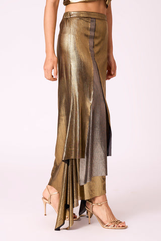 Winona Skirt - Dark Gold & Silver