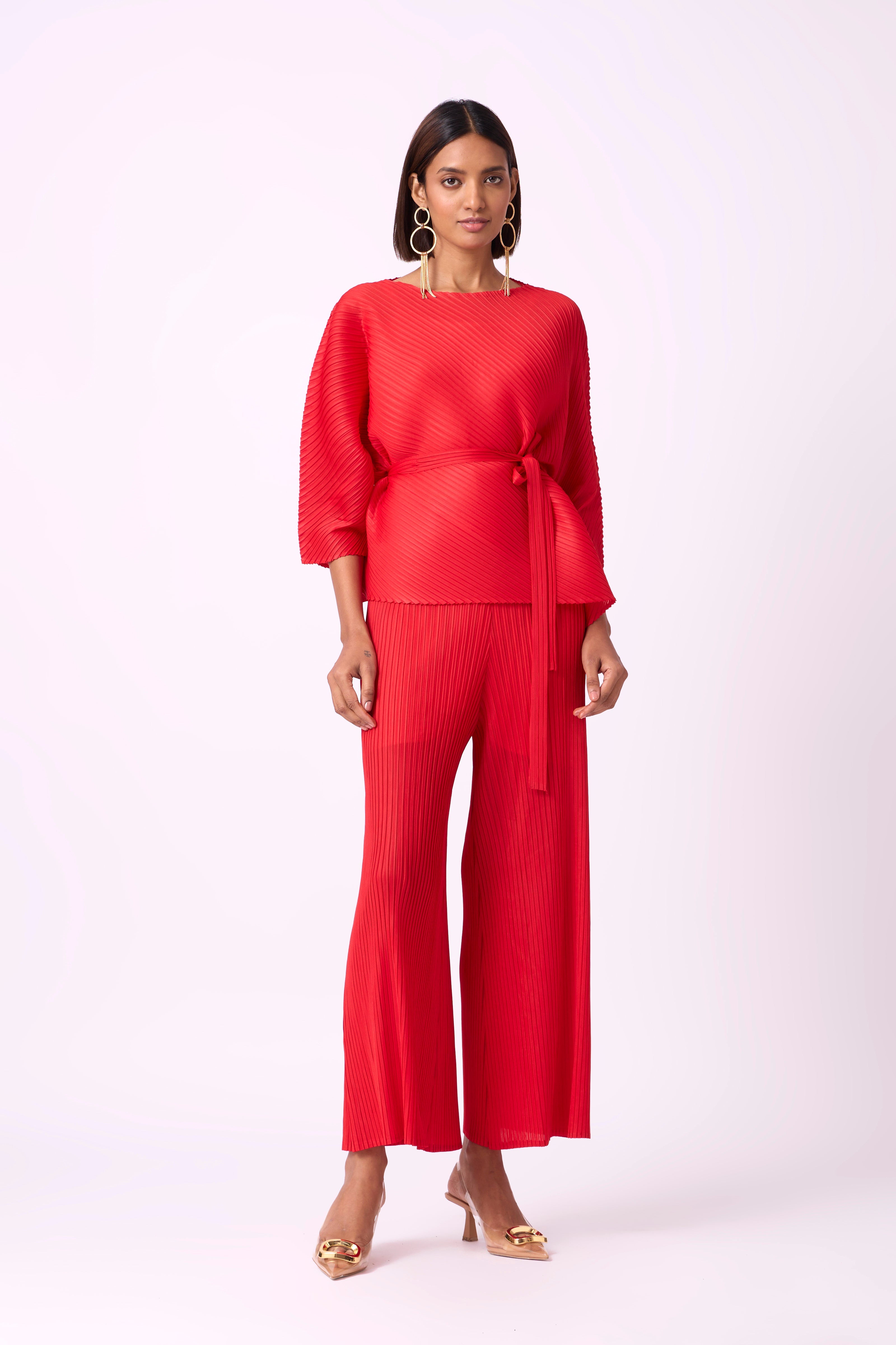 Cora Co-ord Set - Red