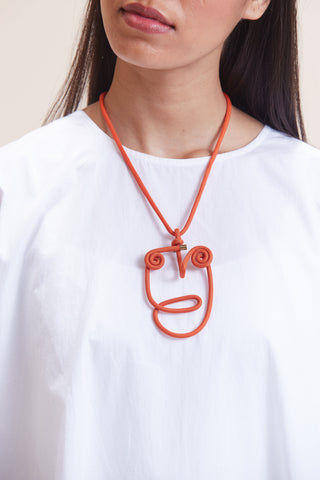 The Corded Face - Sienna Orange