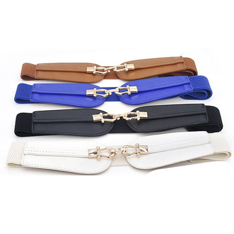 Twin Buckle Belt - Royal Blue
